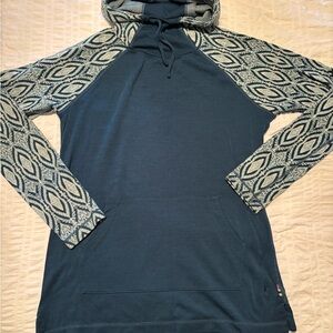 EUC Smartwool drape neck hoodie.